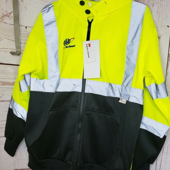 High Visibility M 3M AAA Northeastern Jacket - Picture 6 of 12